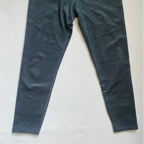 PrAna Roxanne Printed Leggings Pull On Stretch Small patchwork grey boho Moto - Picture 5 of 12
